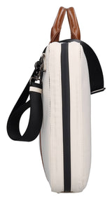 VERSO briefcase White×Brown FRB026