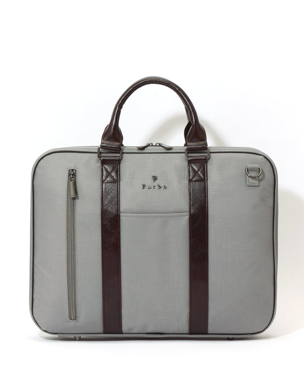 VERSO briefcase Gray×Brown FRB026
