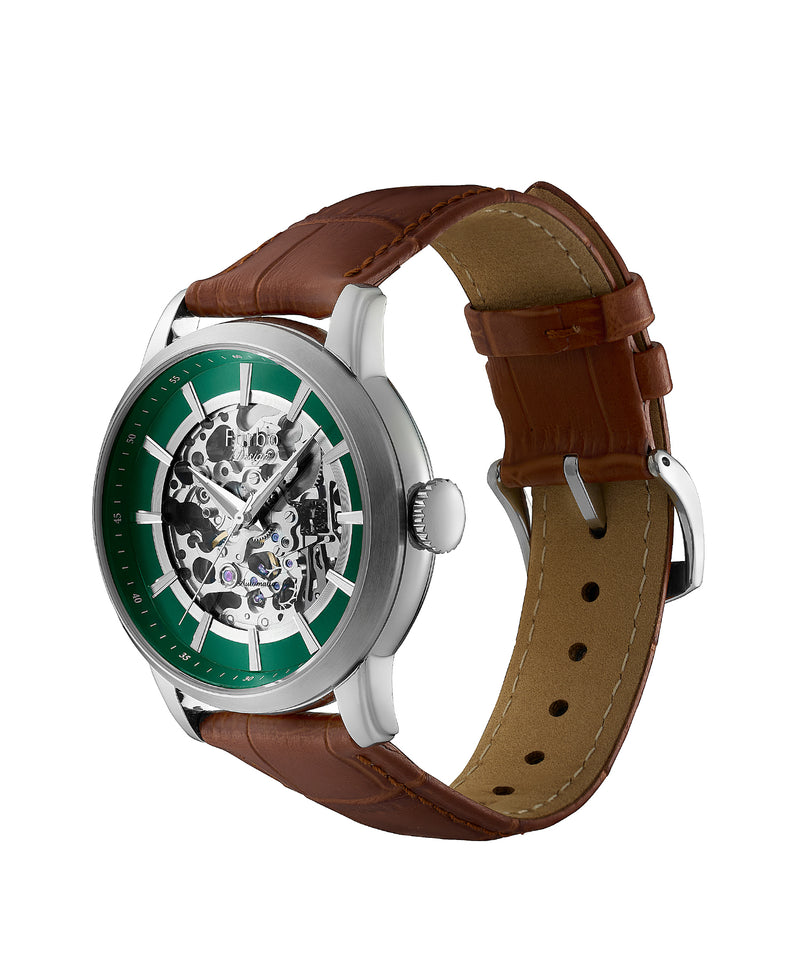 GEAR - ss / green / brown / leather belt