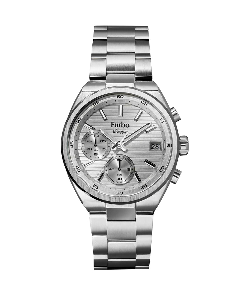 Lavora Chronograph - SS / silver / silver / stainless belt